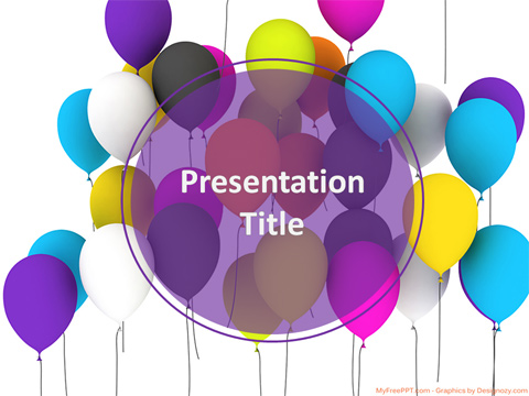 Balloons Celebration PowerPoint Template