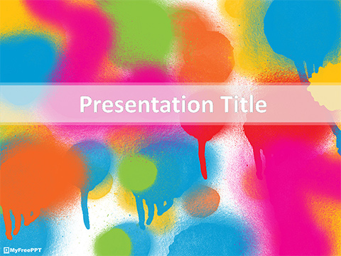 Colorful Spray PowerPoint Template