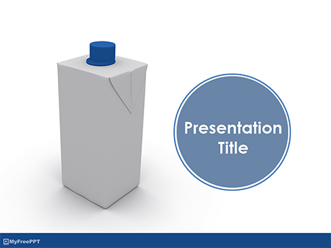 Tetra Pak Bottle PowerPoint Template