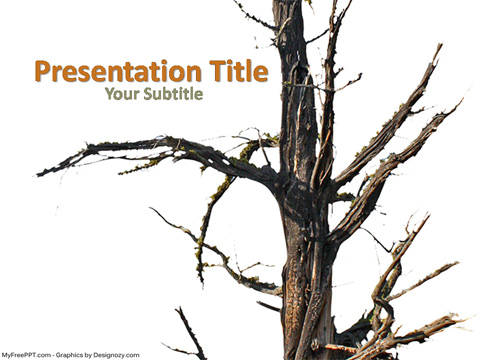 Dead Tree PowerPoint Template