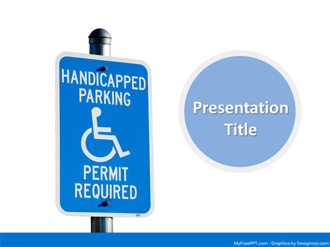 Handicapped PowerPoint Template