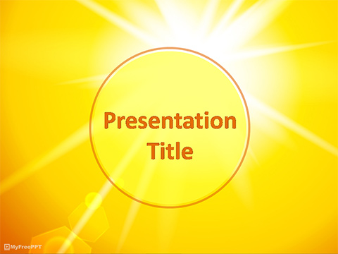 Sunlight PowerPoint Template
