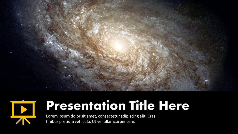 Dusty Spiral Galaxy Google Slides Themes And Powerpoint Template Download Free Powerpoint Ppt